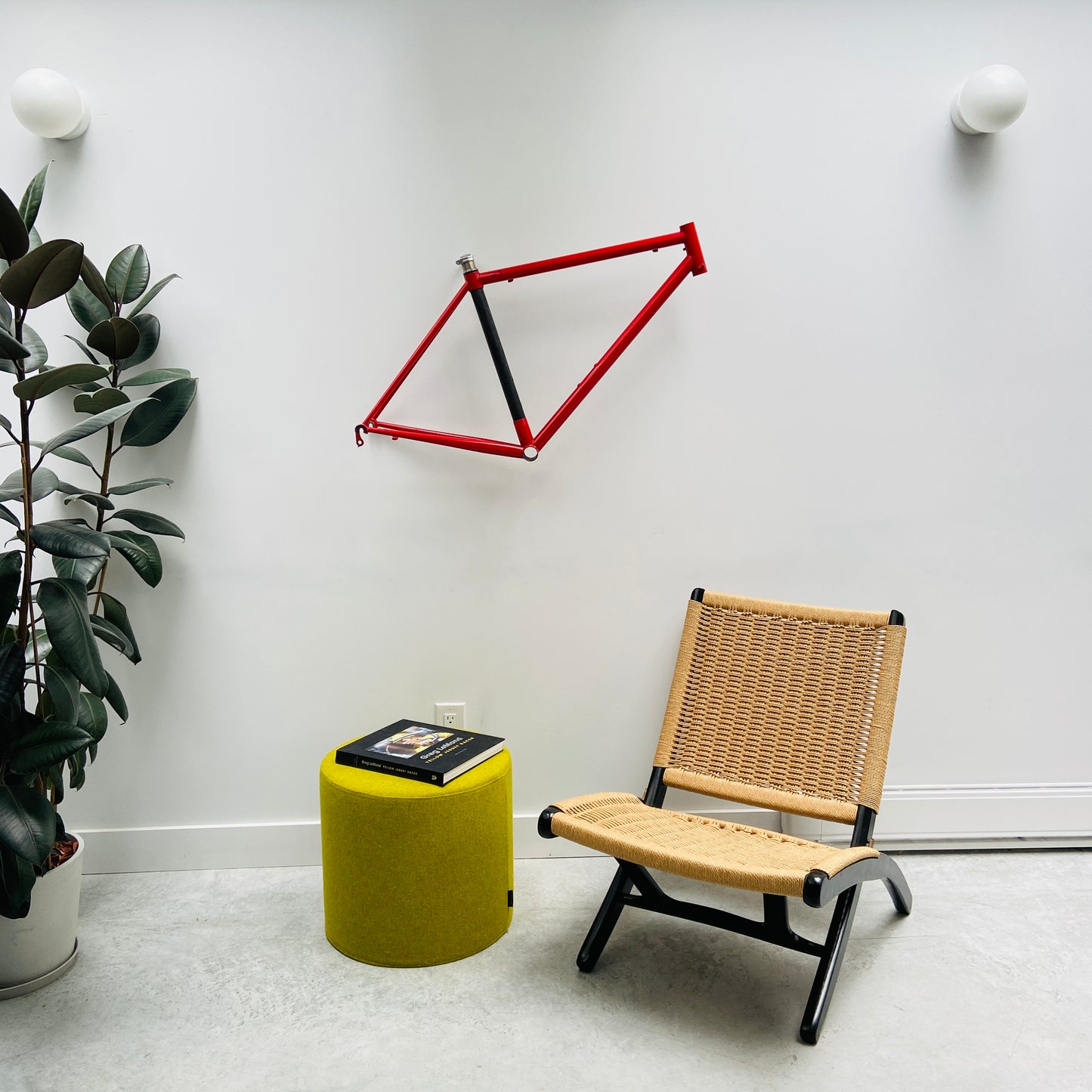 Wall Mounted Bicycle Frame Display / Holder